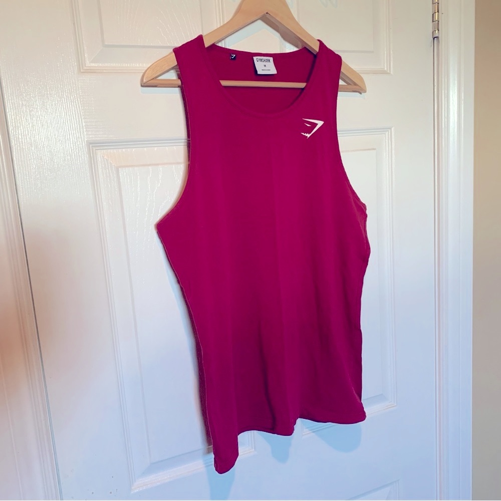 Gymshark Women’s Training Muscle Tank Top Berry Color Size Medium Gym Activewear